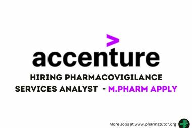 Work as Pharmacovigilance Services Analyst at Accenture