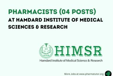 Career for Pharmacists at Hamdard Institute of Medical Sciences & Research