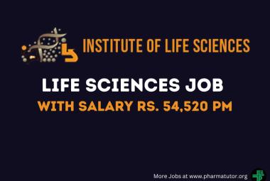 Institute of Life Sciences looking for Research Associate