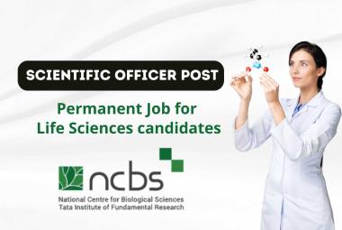 Invites online applications for the post of Scientific Officer at NCBS