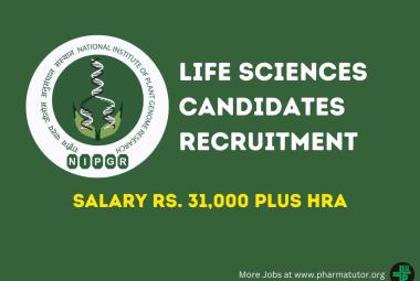 Job for Life Sciences candidates at NIPGR