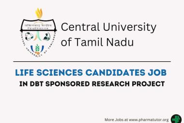 Job for Life Sciences candidates in DBT sponsored research project at CUTN