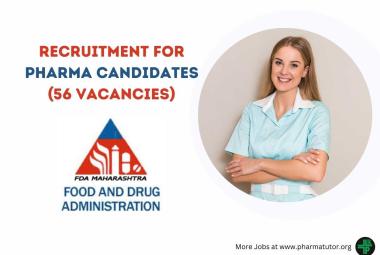 Job for Pharma candidates under Food & Drug Administration