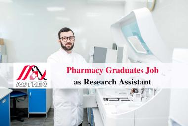 Job for Pharmacy graduates as Research Assistant at ACTREC