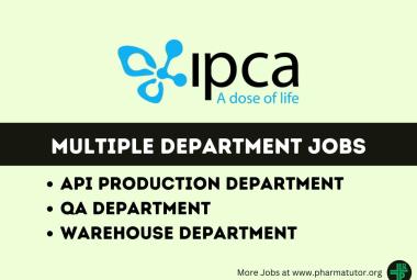 Multiple Department Jobs at Ipca Laboratories Ltd
