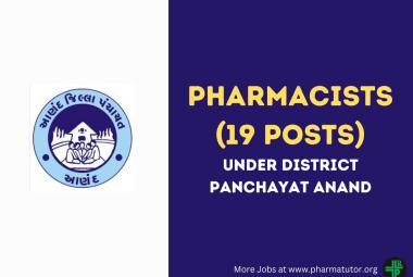 Recruitment for Pharmacists under District Panchayat Anand