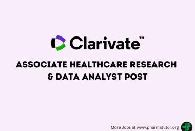 Require Associate Healthcare Research & Data Analyst at Clarivate