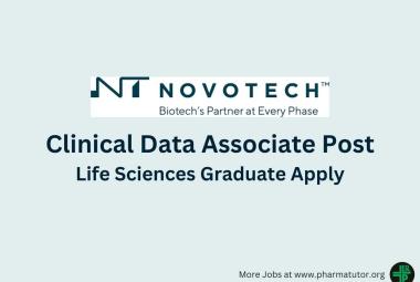 Require Clinical Data Associate at Novotech