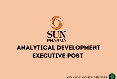 Sun Pharma looking for Analytical Development Executive