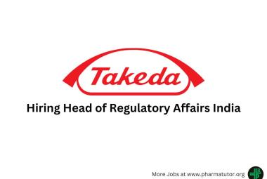 Takeda Hiring Head of Regulatory Affairs