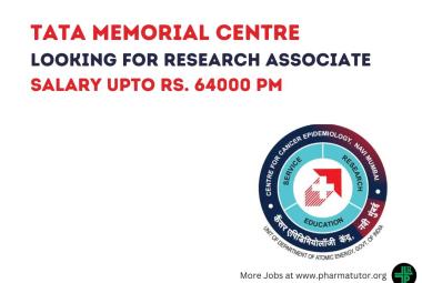 Tata Memorial Centre looking for Research Associate