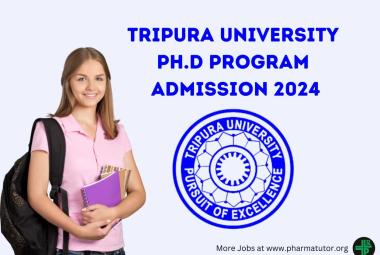 Tripura University Ph.D Program Admission 2024
