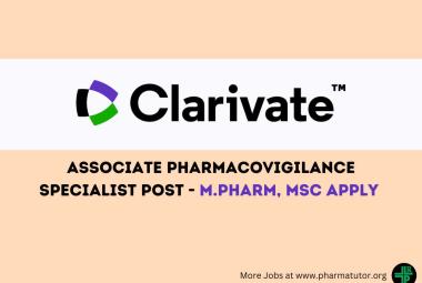Work as Associate Pharmacovigilance Specialist at Clarivate
