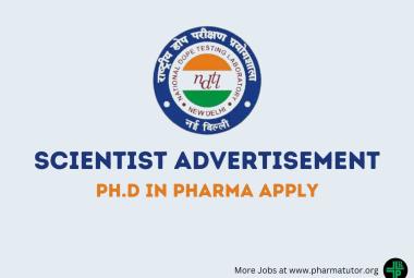 Advertisement for the of Post Scientist at National Dope Testing Laboratory