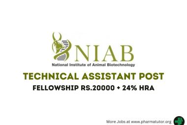 Applications are invited for the post of Technical Assistant at NIAB