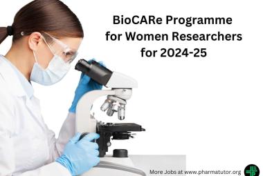 Applications under Biotechnology Career Advancement and Re-Orientation Programme for Women Researchers