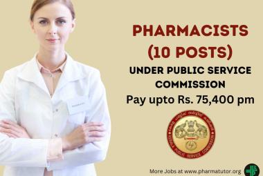 Apply Online for Pharmacists under Public Service Commission