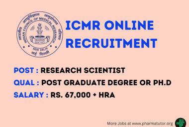 Apply Online for Research Scientist Post at ICMR