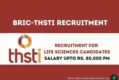 BRIC-THSTI looking for Life Sciences candidates