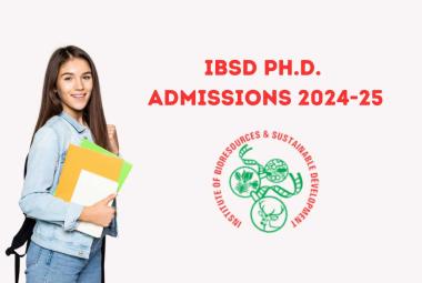 IBSD Ph.D. Admissions 2024-25