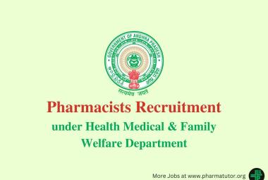 Job for Pharmacist under Health Medical & Family Welfare Department