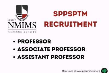 Job for Professor, Associate Professor, Assistant Professor at SPPSPTM