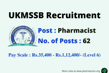 Job Openings for Pharmacists under Medical Service Selection Board