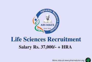 Life Sciences Recruitment at Agharkar Research Institute