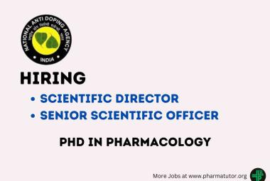 NADA looking for Scientific Director, Senior Scientific Officer