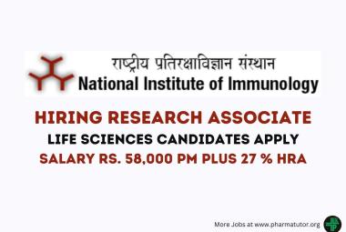 National Institute of Immunology Advertisement for Life Sciences Candidates
