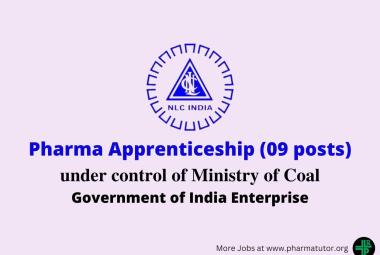 NLC India Limited invites application for Pharma Apprenticeship