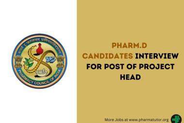 PCI invites Pharm.D candidates for walk-in interview for post of Project Head