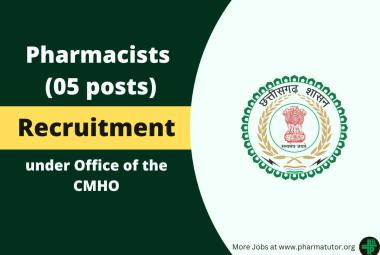 Recruitment for Pharmacists under Office of the CMHO