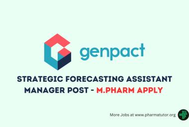 Require Strategic Forecasting Assistant Manager at Genpact Limited