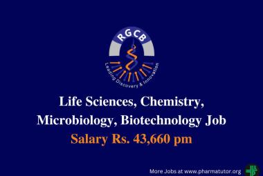 Vacancy for Junior Research Fellow at Rajiv Gandhi Centre for Biotechnology