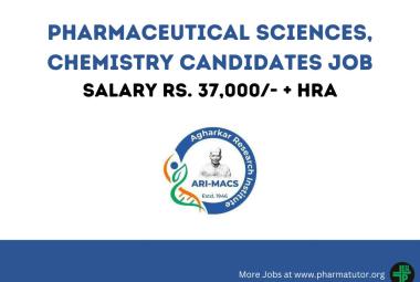 Vacancy for Pharmaceutical Sciences candidates at Agharkar Research Institute