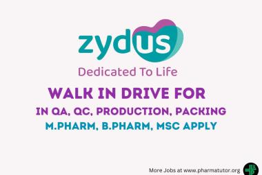 Walk in drive for Injectable manufacturing plant of Zydus Lifesciences