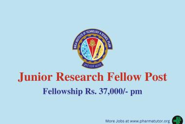 Applications are invited for the post of Junior Research Fellow at BITS Pilani Campus