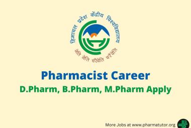 Apply online for post of Pharmacist at Central University of Himachal Pradesh