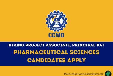 CCMB hiring Project Associate, Principal PAT