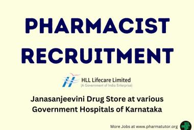 Job as Pharmacist and Assistant Pharmacist at Janasanjeevini Drug Store at various Government Hospitals