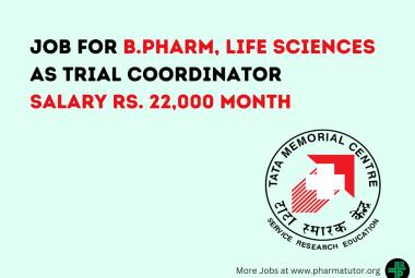 Job as Trial Coordinator at Tata Memorial Centre, Visakhapatnam