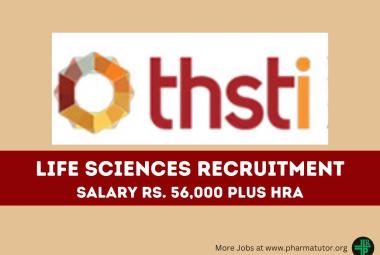Life Sciences Recruitment at THSTI