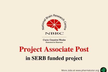 NBRC invites application to the post of Project Associate in SERB funded project