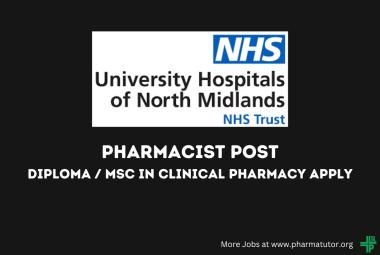 Opportunity for Pharmacist to join Nottingham University Hospitals NHS Trust