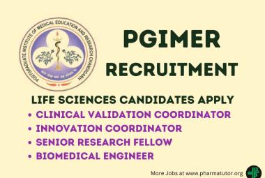 Recruitment for Life Sciences candidates at Biomedical Instruments & Devices Hub, PGIMER