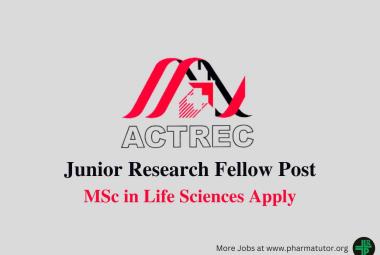 Vacancy for Junior Research Fellow at ACTREC