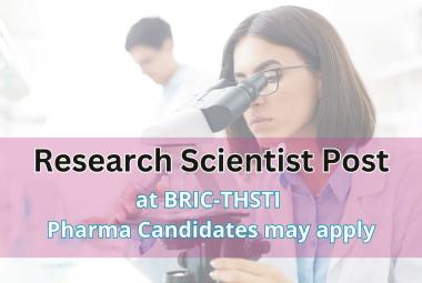 Vacancy for Research Scientist at BRIC-THSTI