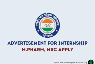 Advertisement for Training / Internship at NDTL