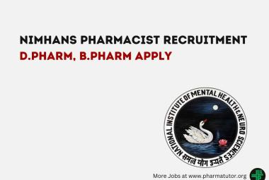 Career for Pharmacist at NIMHANS
